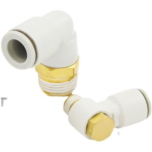 Qingze Pneumatic Hose <b>Connector</b> KQ2V4 M56 018 02S10 <b>Quick</b> Plug Right Angle Elbow Plastic Fast Connect - Product Image 1