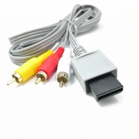 Kabel AV Antarmuka Host 1.8M untuk Konsol WII, Kabel AV untuk WiiAV, Kabel Video WiiAV, Kabel Koneksi Data