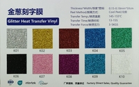 Efuncro Fluorescent Glitter Transfert de Chaleur Vinyle HTV Imprimable Lavable pour T-shirts & Vêtements Toutes Machines de Découpe Convient