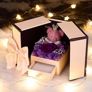 2025 Bảo Quản Tăng Hoa Vĩnh Cửu Với 100 Ngôn Ngữ Vòng Cổ Hộp Đồ Trang Sức Cho Valentine Món Quà Ngày - Product Image 6