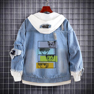 <span class=keywords><strong>Hunter</strong></span> <span class=keywords><strong>X</strong></span> <span class=keywords><strong>Hunter</strong></span> Anime Veste hisoka lâche décontracté sweat à capuche en jean chasseur à temps plein anime veste en jean - Product Image 6