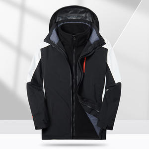 Chaqueta de montaña para mujer, tres en uno, nueva colección 2025, otoño e invierno, para parejas, cortavientos, impermeable, chaqueta de esquí para hombre, a la moda. - Product Image 2