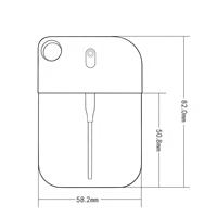 Flacon pulvérisateur de parfum carré miniature en plastique de 38 ml avec logo personnalisé, atomiseur à pompe rechargeable, portable pour voyage, sérigraphié
