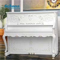Wholesale 133 Classical White Matte Upright Piano, Manufacturer Direct Supply for Playing and Music Grade Test