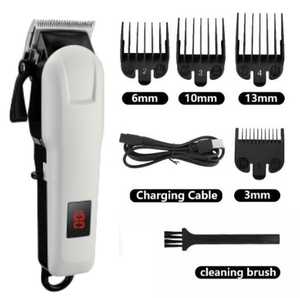 Cortadora de Pelo Inalámbrica Profesional para Hombre, Multifuncional, para Belleza en el Hogar, Recortadora de Pelo Eléctrica de Acero Inoxidable - Product Image 3