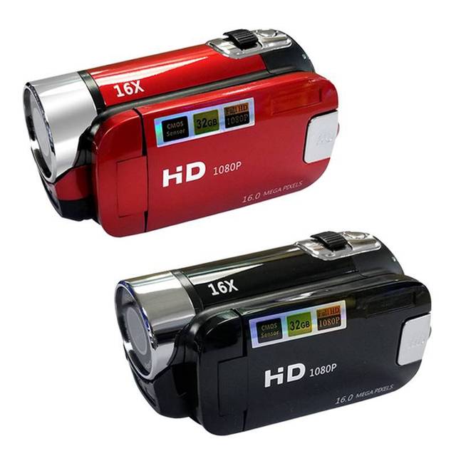 Vlog Camera 1080P Full HD 16 Million Pixel DV Camcorder Screen 16X Night Shoot Zoom Digital Video Camera for youtube D100 D90