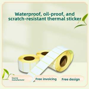 Etiquetas Adhesivas de Papel Térmico con Base Amarilla para Etiquetas de Código de Barras Personalizadas para Uso Agrícola - Product Image 2