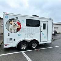 Camionnette de toilettage pour animaux de compagnie sur mesure avec équipement de salon complet, baignoire en acier inoxydable et générateur