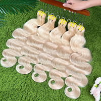 Cheveux humains brésiliens 100% vierges en vison # 30 Bundles de Cheveux Blonds Ondulés Grade 10A, Extensions de Cheveux Alignées avec les Cuticules, Fournisseur