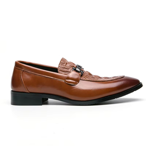 Zapatos Oxford de Boda Hechos a Mano de Alta Gama, Estilo Italiano, para Hombre, de Cuero Genuino, Impermeables, con Punta Cerrada, Antideslizantes, Evergreen, Sin Cordones - Product Image 4