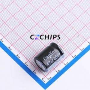 KM470M400J210A Through-Hole <b>Aluminum</b> <b>Electrolytic</b> <b>Capacitor</b> Through hole Component (THT),D16xL21mm 47uF 20% 400V 7.5mm - Product Image 1