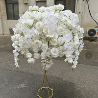Vente flash : Grande boule de fleurs artificielles en soie de 80 cm, rose, pour décoration de mariage, centre de table pour réception de banquet