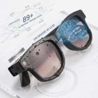 Lunettes Intelligentes IA avec Film Vidéo 4K Haute Qualité à Changement de Couleur, Caméra 4K Intégrée, Écran, Étanchéité IPX-5, Lentille à Transition et Anti-Lumière Bleue