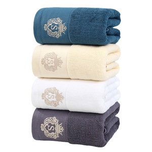 Xinshang <b>Bath</b> <b>Towel</b> Sets Solid Color Embroidered Logo Adult Hotel Guesthouse <b>Towels</b> Skin Friendly Rectangle - Product Image 5