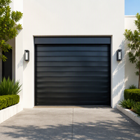 Volet roulant en acier expansé de 120 mm, moderne, pour extérieur, industriel, à très grande portée, porte de garage automatique électrique en PU