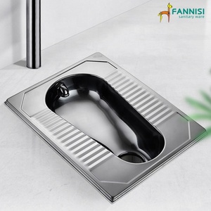 Bán buôn phòng tắm Set Sliver WC nhà vệ sinh <span class=keywords><strong>Pan</strong></span> thép không gỉ <span class=keywords><strong>Squat</strong></span> chảo nhà vệ sinh - Product Image 2