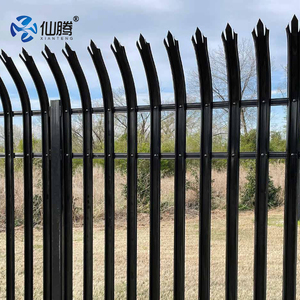 Clôture haute sécurité <span class=keywords><strong>palissade</strong></span> supérieure incurvée <span class=keywords><strong>en</strong></span> acier clôture clôture anti-escalade clôture de protection <span class=keywords><strong>en</strong></span> acier <span class=keywords><strong>en</strong></span> <span class=keywords><strong>fer</strong></span> <span class=keywords><strong>forgé</strong></span> - Product Image 6