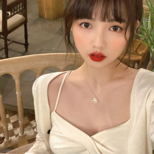 Cosmic Planet Necklace For Women Zinc Alloy Constellation Design Collarbone Chain Gift Sweater Chain - Product Image 2
