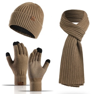 Bộ Khăn Beanie Phổ Biến Bộ Khăn Beanie Chất Lượng Hàng Đầu Mũ Beanie Có Gân - Product Image 2
