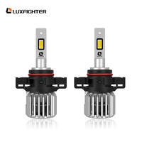 Ampoules de phare LED de remplacement à ajustement direct, haute puissance 60W 6000lm, Luxfighter Plug-and-Play, étanches IP65 avec ventilateur, 1 pièce