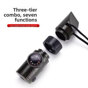 HF 7合1多功能户外求生口哨 ABS救生用品 - Product Image 1