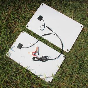 Masuyoshi Mitsu 40W Solar Panel Charger 250MM Dual USB Dual DC Output For <b>12V</b> Car <b>Battery</b> And Mobile Phone - Product Image 2