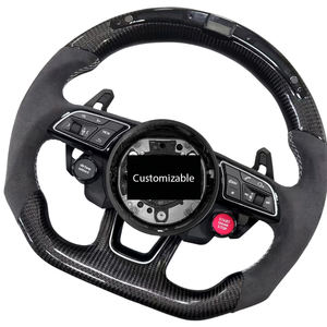 Volante <span class=keywords><strong>de</strong></span> Fibra <span class=keywords><strong>de</strong></span> Carbono con Pantalla LED para Audi S6/S7/A4/B8/B9/A5/A6/A7/C7/Q3/Q5/A3/S3/S8/R8, Accesorio <span class=keywords><strong>de</strong></span> Coche <span class=keywords><strong>de</strong></span> Gran Venta - Product Image 1