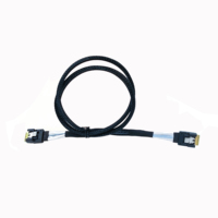 Câbles de stockage de données SlimSAS SFF-8654 74pin 8i Series MICO Cable Straight to Straight Support SAS 4.0 24G et PCIe Gen 4.0 signal
