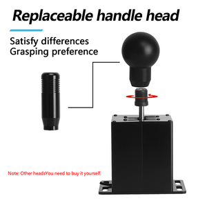 6 + R เกมแข่งรถ H Gear Shifter PC USB จำลอง hqs โลหะสำหรับ Logitech G29/G27/G25/G920สำหรับ <span class=keywords><strong>thrustmaster</strong></span> <span class=keywords><strong>T300RS</strong></span> /gt - Product Image 5