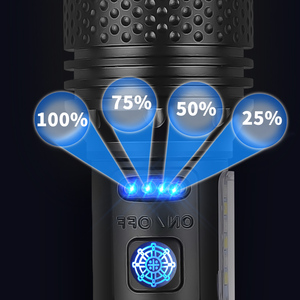 Xhp70 30W LED + 12 * COB Đèn Pin siêu dài phạm vi cao Lumen có thể điều chỉnh tập trung đèn flash đèn pin USB sạc ngoài trời - Product Image 3