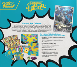 Vente en gros de cartes à collectionner Pokémon Mega Evolution Ascended Heroes ETB - Boîte cadeau en cuir véritable pour les plus de 14 ans - Product Image 2