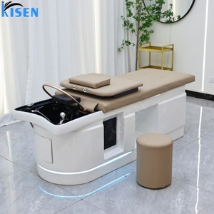 Kisen Luxury Eco-Friendly Waterproof Shampoo Bed <b>Seat</b> <b>Storage</b> Ottoman Spa Massage Salon Bathroom Warehouse Use - Product Image 6