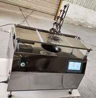 Machine à chocolat chaud à double distribution, petite machine à tempérer et à étaler le chocolat, fontaine à chocolat
