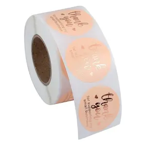 Etiquetas adesivas do rolo da impressão do nome da marca privada dos fabricantes para a embalagem