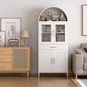 Living Room Display <strong>Cabinet</strong> Arched Storage <strong>Cabinets</strong> Sideboard Kitchen <strong>Cabinet</strong> - Product Image 1