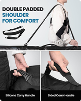 Nouveau sac de voyage à roulettes pour ski/snowboard, protection imperméable rembourrée épaisse, sac de voyage à roulettes pour ski