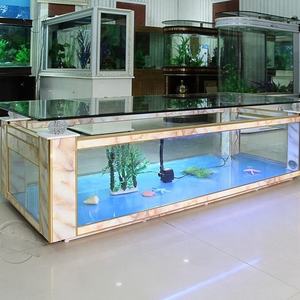 USMILEPET <span class=keywords><strong>Table</strong></span> <span class=keywords><strong>Basse</strong></span> <span class=keywords><strong>Aquarium</strong></span> Personnalisée Grande en Verre Transparent pour Salon, Meuble de Décoration Intérieure - Product Image 4