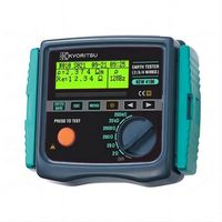 Medidor de Resistencia y Resistividad a Tierra Kyoritsu KEW 4106 de 0.001 a 200 K con Memoria para 800 Datos, Funciona con Baterías AA de 12V CC