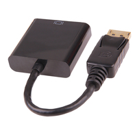 Adaptateur DFX vers VGA 1080P Full HD Mâle vers Femelle, Câble Convertisseur DP vers VGA pour Moniteur PC, Projecteur, Téléviseur