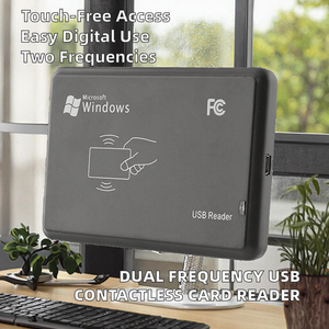 125 kz em4100 आईडी 13.56mhz ic rfd रीडर दोहरी आवृत्ति <span class=keywords><strong>usb</strong></span> इंटरफ़ेस कॉन्टैक्टलेस डेस्कटॉप rfid कार्ड रीडर - Product Image 2