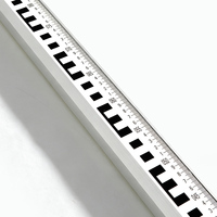 Mire de nivellement télescopique en aluminium de 8,5 m – Instrument de mesure professionnel pour les travaux de topographie sur site