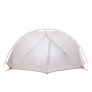 Сверхлегкий Одноместный палатка 15D нейлон водонепроницаемый 2 Мужчины Горные палатки Кемпинг пеший туризм