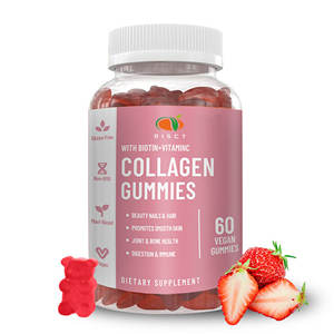 Gomitas de colágeno con biotina y vitaminas para el cuidado de la piel de cabello y uñas de marca privada - Product Image 1