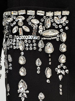 2026 Nouvelle Arrivée Collection Robes Modestes Robe Femme Strass Perles Manches Longues Col V Profond Luxe Robes de Soirée pour Femme