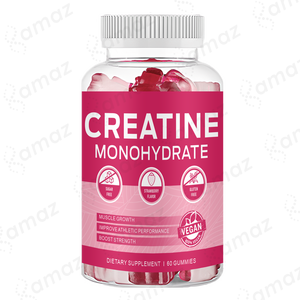 Amaz OEM Private Label Creatine Monohydrate Gummies para la fuerza del crecimiento muscular 5g 60 Count Vegan Gummies Non-GMO Gluten-Free - Product Image 6