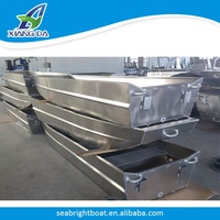 Bateaux jon en aluminium brasés fabriqué en chine/OEM /10ft à 20 pieds, vente en gros