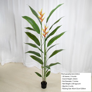 Grande Plante Artificielle en Plastique Vert Paradis Oiseau Simulation Arbre Paon Plante Strelitzia reginae Bonsaï Décoratif - Product Image 5