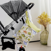Sac de transport pour poussette Happy Flute, imperméable, imprimé, avec deux poches pour couches et collations, fabricant de motifs privés OEM