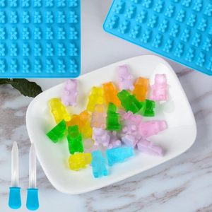 Lot de 3 moules en silicone antiadhésifs de qualité supérieure pour oursons gélifiés, sans BPA, 50 cavités, pour bonbons et glaçons – Vente chaude - Product Image 4