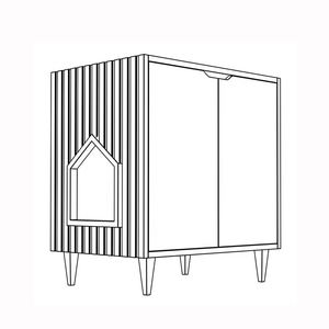 עץ מודרני יוקרה מערת כלב חתול מחמד xl גדול במיוחד ענק מיטת בית חיצוני עבור קטן בינוני וכלבים גדולים - Product Image 1